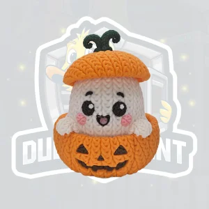 Knitted Ghost Pumpkin  image 2