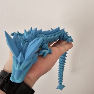 Large Crystal Dragon Fidget - Articulated and Flexible Dragon