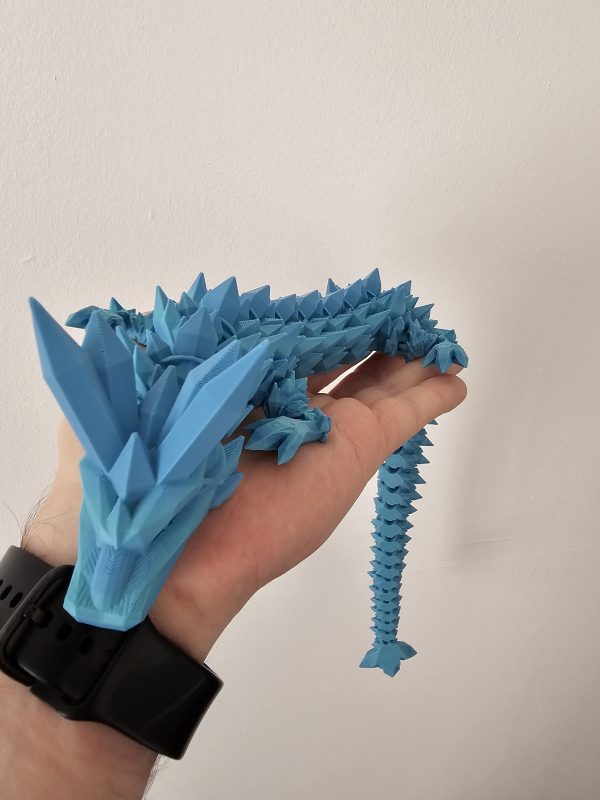 Large Crystal Dragon Fidget - Articulated and Flexible Dragon