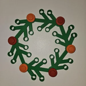 Brick Christmas Door Wreath