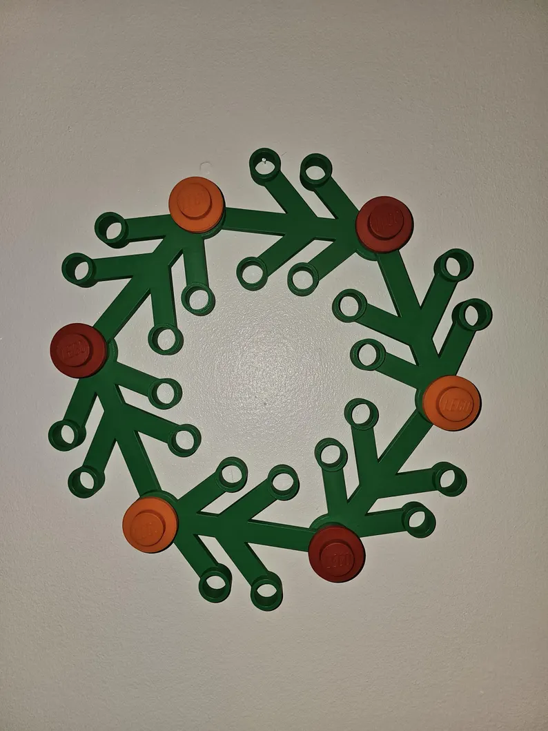 Brick Christmas Door Wreath