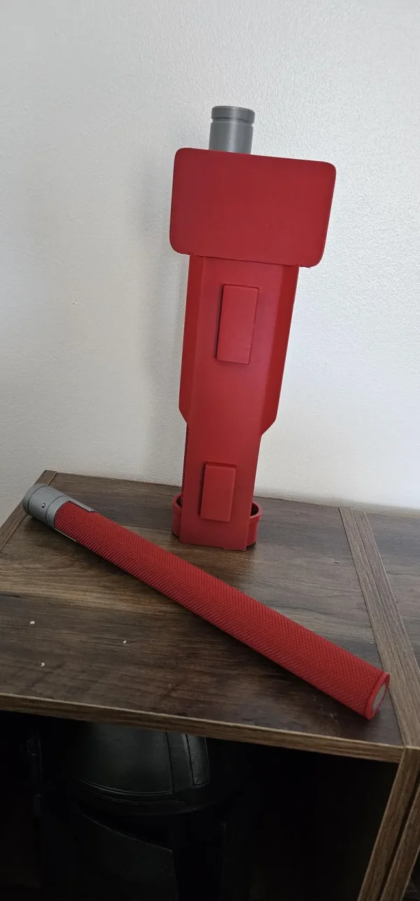 Daredevil Billy Clubs – Red with Silver Ends (Pair with Holster) - Image 3