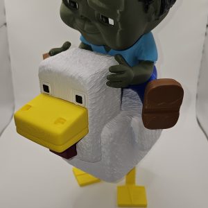 Minecraft - Inspired Chicken Jockey Statue