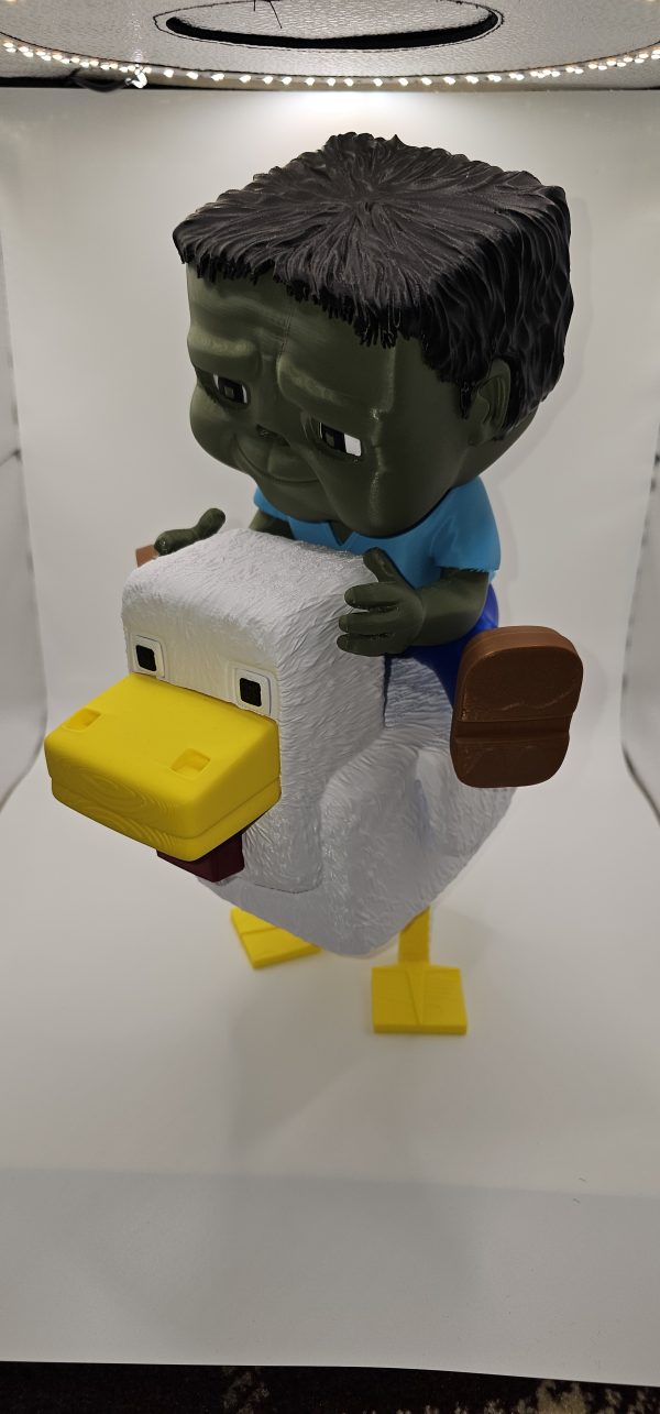 Minecraft - Inspired Chicken Jockey Statue