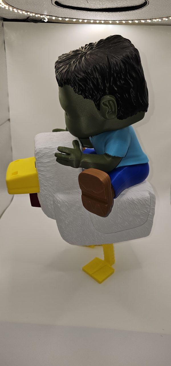 Minecraft - Inspired Chicken Jockey Statue - Image 3