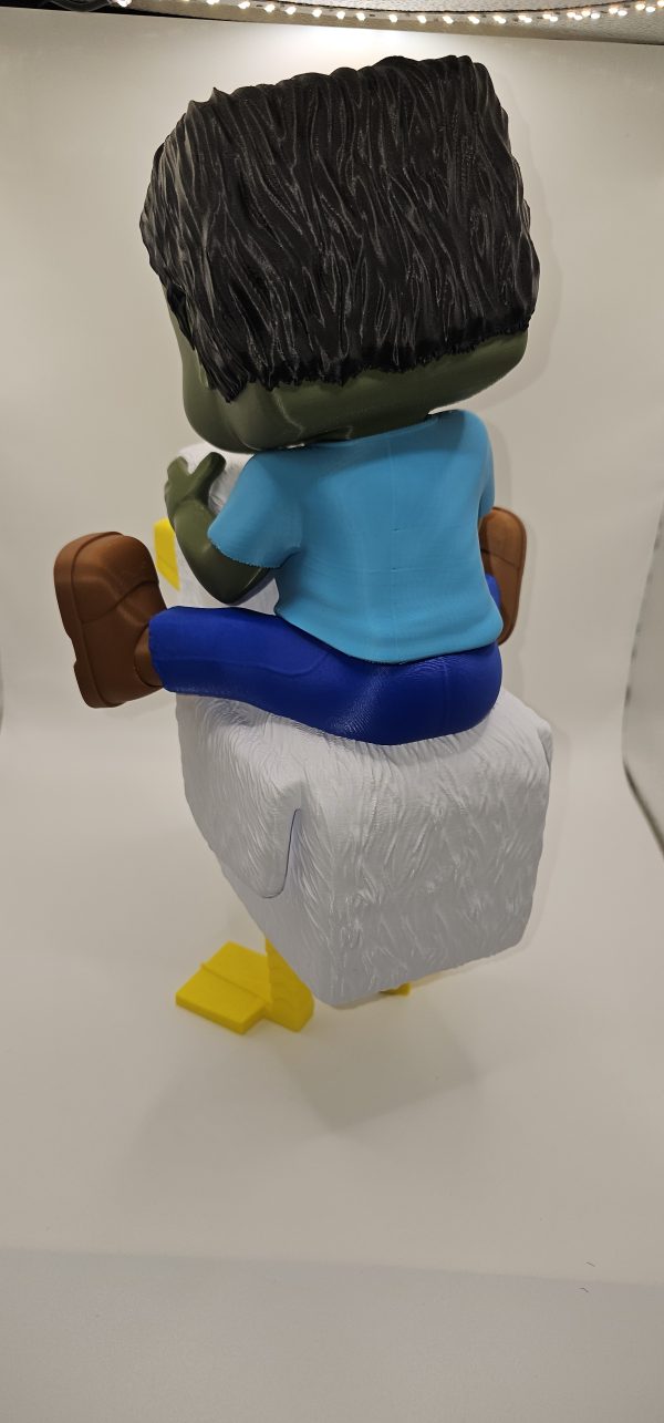 Minecraft - Inspired Chicken Jockey Statue - Image 4