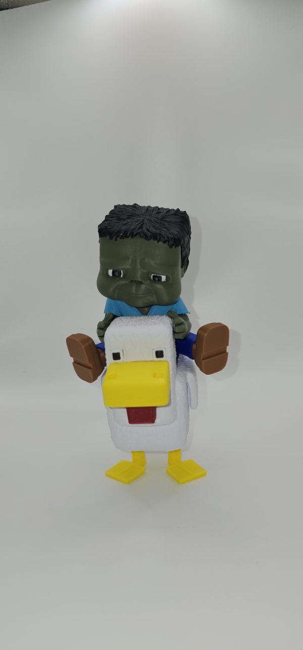 Minecraft - Inspired Chicken Jockey Statue - Image 7