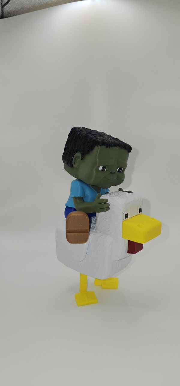 Minecraft - Inspired Chicken Jockey Statue - Image 8