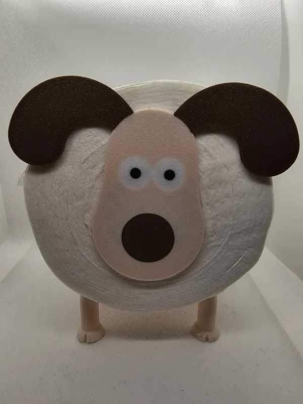 Decorative Dog Toilet Roll Holder