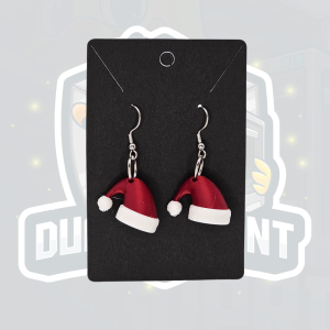 Santa Hat Christmas Earrings