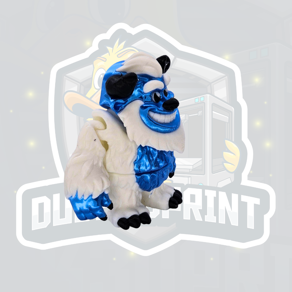 Abominable Snowman Fidget - Cute Yeti Desk Buddy | 3D Printed Sensory Fidget for Stress & ADHD Focus | Winter Gift / Stocking Filler - Image 3