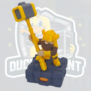 Forged for Writing Dwarf Desk Organiser – Pen & Sticky Notes Holder Fantasy Decor