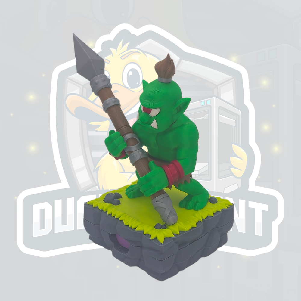 wORCaholic Orc Desk Organiser – Pen & Sticky Notes Holder Fantasy Desk Decor - Image 4