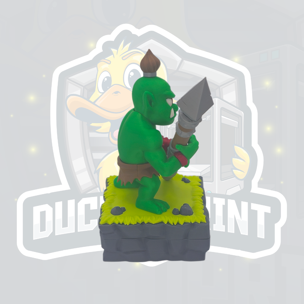 wORCaholic Orc Desk Organiser – Pen & Sticky Notes Holder Fantasy Desk Decor - Image 3