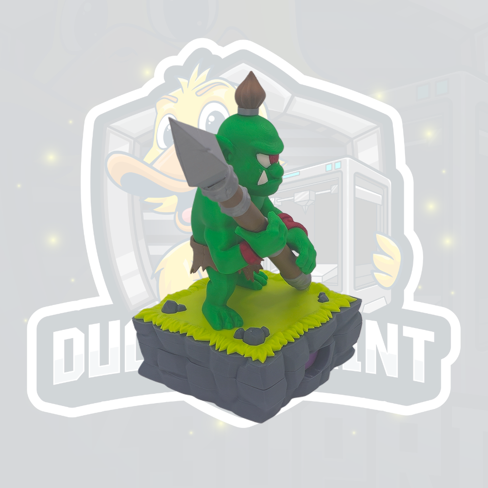 wORCaholic Orc Desk Organiser – Pen & Sticky Notes Holder Fantasy Desk Decor - Image 2