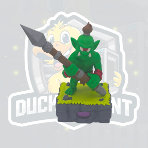 wORCaholic Orc Desk Organiser – Pen & Sticky Notes Holder Fantasy Desk Decor